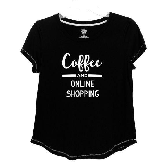 Secret Treasures Coffee & Shopping Sleepwear Top - Picture 7 of 8